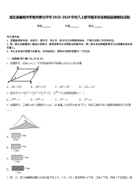 湖北省襄阳市枣阳市第五中学2023-2024学年八上数学期末质量跟踪监视模拟试题含答案