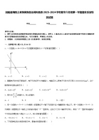 湖南省湘西土家族苗族自治州凤凰县2023-2024学年数学八年级第一学期期末质量检测试题含答案