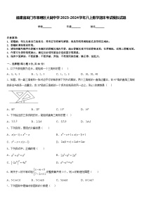 福建省厦门市思明区大同中学2023-2024学年八上数学期末考试模拟试题含答案