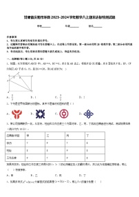 甘肃省庆阳市环县2023-2024学年数学八上期末达标检测试题含答案