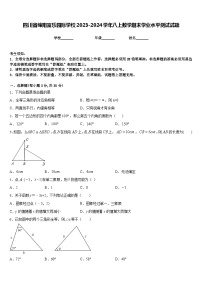 四川省绵阳富乐园际学校2023-2024学年八上数学期末学业水平测试试题含答案