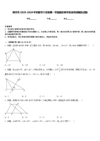 潍坊市2023-2024学年数学八年级第一学期期末教学质量检测模拟试题含答案