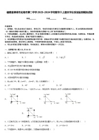 福建省漳州市龙海市第二中学2023-2024学年数学八上期末学业质量监测模拟试题含答案