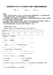 芜湖市重点中学2023-2024学年数学八年级第一学期期末监测模拟试题含答案