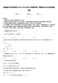 河南省新乡市清华园学校2023-2024学年八年级数学第一学期期末学业水平测试模拟试题含答案