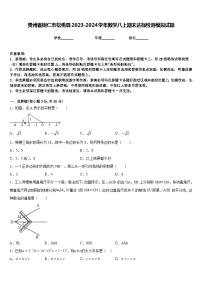 贵州省铜仁市松桃县2023-2024学年数学八上期末达标检测模拟试题含答案