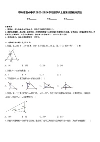 鄂州市重点中学2023-2024学年数学八上期末经典模拟试题含答案