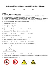 陕西省宝鸡市金台区金河中学2023-2024学年数学八上期末考试模拟试题含答案