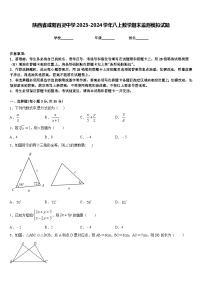 陕西省咸阳百灵中学2023-2024学年八上数学期末监测模拟试题含答案