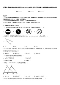 重庆市北碚区西南大附属中学2023-2024学年数学八年级第一学期期末监测模拟试题含答案