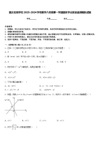 重庆实验学校2023-2024学年数学八年级第一学期期末学业质量监测模拟试题含答案