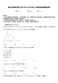 黑龙江省伊春市第六中学2023-2024学年八上数学期末调研模拟试题含答案