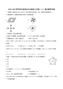 2022-2023学年河北省保定市安新县九年级（上）期末数学试卷（含解析）