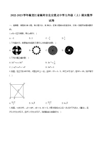 2022-2023学年黑龙江省黑河市北安重点中学九年级（上）期末数学试卷（含解析）