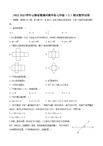 2022-2023学年云南省楚雄州南华县七年级（上）期末数学试卷(含解析）