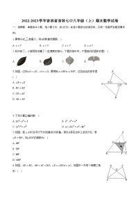 2022-2023学年吉林省吉林七中八年级（上）期末数学试卷(含解析）