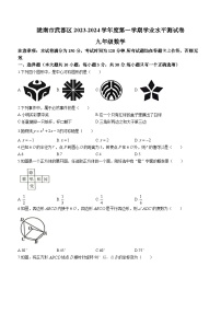 甘肃省陇南市武都区2023-2024学年九年级上学期期末数学试题