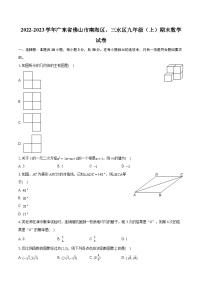 2022-2023学年广东省佛山市南海区、三水区九年级（上）期末数学试卷（含详细答案解析）