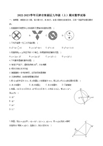 2022-2023学年天津市东丽区九年级（上）期末数学试卷（含详细答案解析）