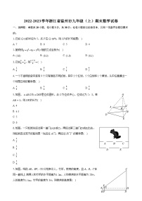 2022-2023学年浙江省温州市九年级（上）期末数学试卷（含详细答案解析）