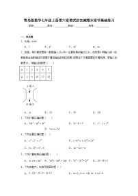 青岛版数学七年级上册第六章整式的加减期末章节基础练习