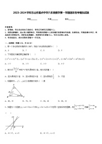 2023-2024学年乐山市重点中学八年级数学第一学期期末统考模拟试题含答案