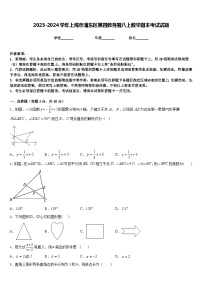 2023-2024学年上海市浦东区第四教育署八上数学期末考试试题含答案