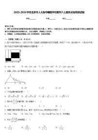 2023-2024学年北京市人大附中朝阳学校数学八上期末达标检测试题含答案