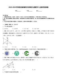 2023-2024学年四川省成都市天府新区九级数学八上期末检测试题含答案