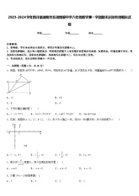 2023-2024学年四川省德阳市东湖博爱中学八年级数学第一学期期末达标检测模拟试题含答案