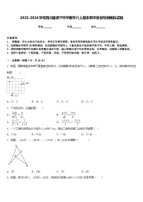 2023-2024学年四川省遂宁中学数学八上期末教学质量检测模拟试题含答案