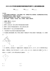 2023-2024学年四川省绵阳市绵阳外国语学校数学八上期末调研模拟试题含答案