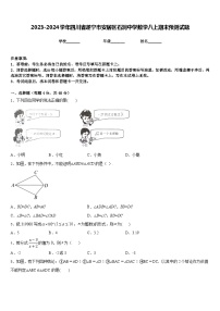 2023-2024学年四川省遂宁市安居区石洞中学数学八上期末预测试题含答案