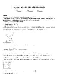 2023-2024学年天津市津南区八上数学期末统考试题含答案