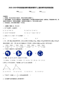 2023-2024学年安徽省合肥市巢湖市数学八上期末教学质量检测试题含答案