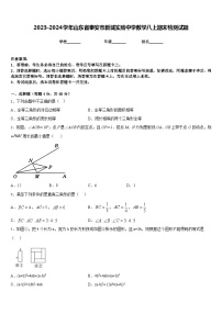 2023-2024学年山东省泰安市新城实验中学数学八上期末检测试题含答案