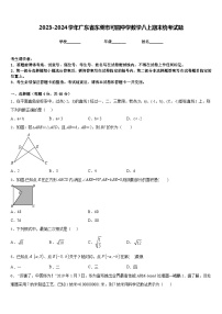 2023-2024学年广东省东莞市可园中学数学八上期末统考试题含答案