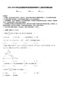 2023-2024学年山东省青岛李沧区四校联考数学八上期末统考模拟试题含答案