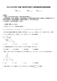 2023-2024学年广东省广州市中学大附中八上数学期末教学质量检测试题含答案