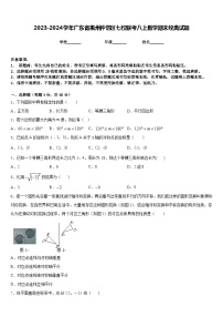 2023-2024学年广东省惠州仲恺区七校联考八上数学期末经典试题含答案