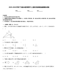 2023-2024学年广东省汕尾市数学八上期末质量跟踪监视模拟试题含答案