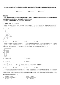 2023-2024学年广东省阳江市阳春八甲中学数学八年级第一学期期末复习检测试题含答案