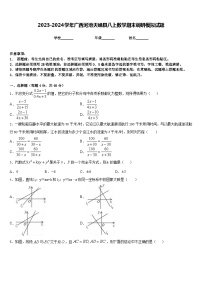 2023-2024学年广西河池天峨县八上数学期末调研模拟试题含答案