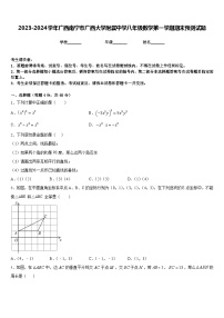 2023-2024学年广西南宁市广西大学附属中学八年级数学第一学期期末预测试题含答案