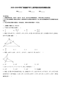 2023-2024学年广西省南宁市八上数学期末质量检测模拟试题含答案