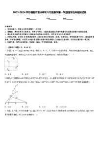 2023-2024学年朝阳市重点中学八年级数学第一学期期末统考模拟试题含答案