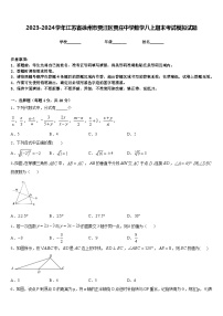 2023-2024学年江苏省徐州市贾汪区贾庄中学数学八上期末考试模拟试题含答案