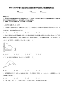 2023-2024学年江苏省苏州工业园区星湖学校数学八上期末统考试题含答案