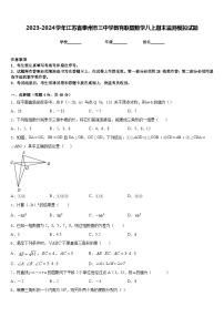 2023-2024学年江苏省泰州市三中学教育联盟数学八上期末监测模拟试题含答案