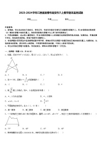 2023-2024学年江西省宜春市高安市八上数学期末监测试题含答案